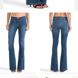 Current/Elliott The Low Bell Blue Moon Flared Blue Jeans Size 32 (USA 14)